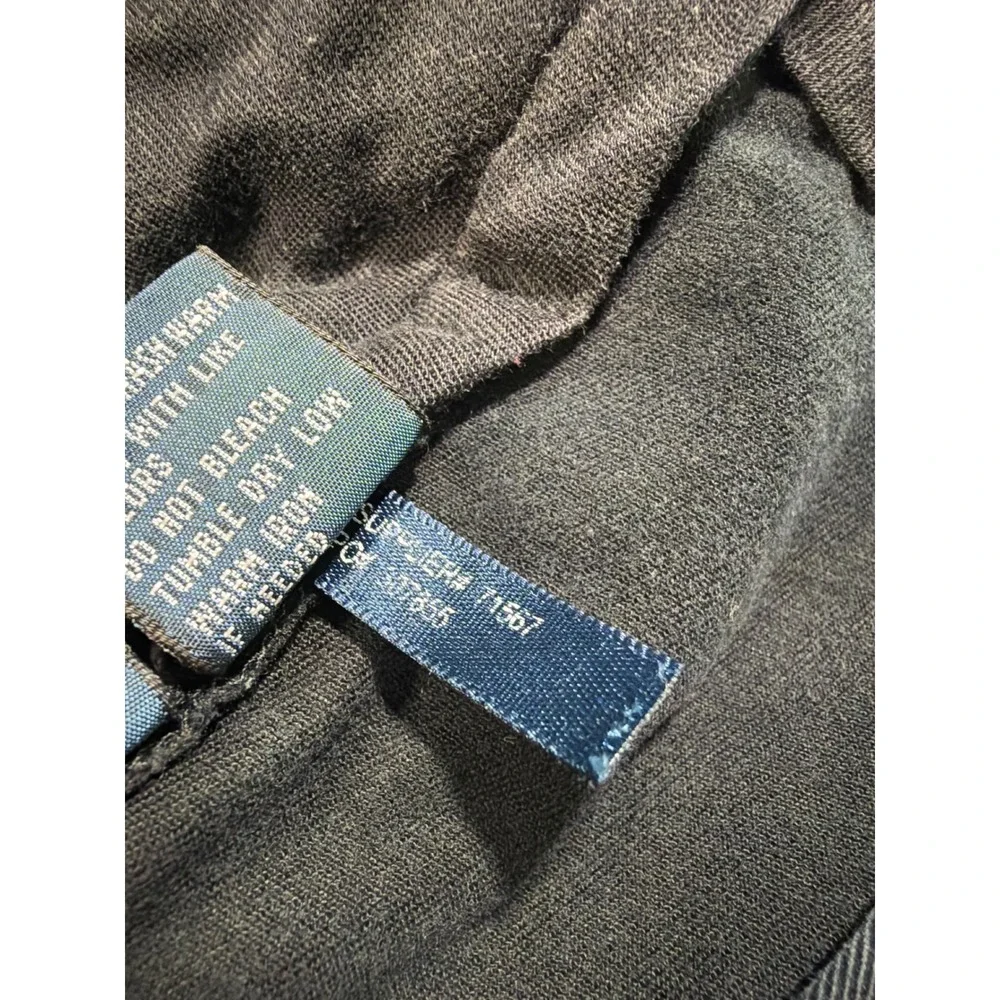 Polo Ralph Lauren Mens Chino Pants Black Cotton Twill Straight Leg 48x32